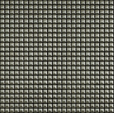 Мозаика Metallica Acciaio керамика 30х30 см Appiani глянцевая чип 12х12 мм, серый MTLC412