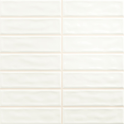 Настенная плитка Sticks White 20x20 Absolut Keramika глянцевая керамическая