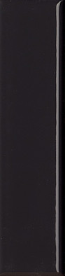 Настенная плитка Italic Plain Lux Nero 5x20 41ZERO42 глянцевая керамическая 4101082