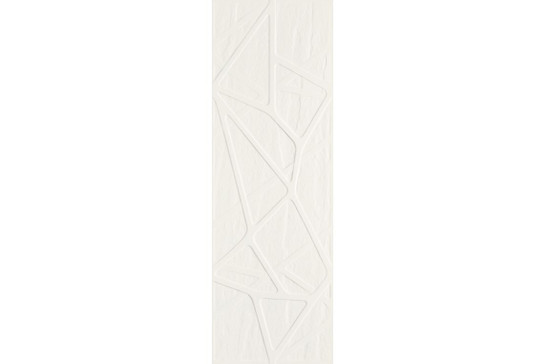 Настенная плитка Titanium Bianco Sciana Kratka Struktura Rekt Paradyz Ceramika 25x75 рельефная (структурированная) керамическая 131189608501