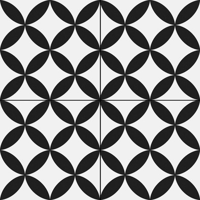 Керамогранит Circle Black Pre. 45x45 Prissmacer матовый универсальный