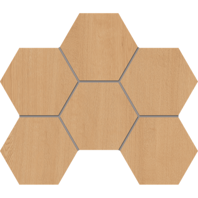 Мозаика CW04 Hexagon 25x28,5 неполированная керамогранит, бежевый 69398