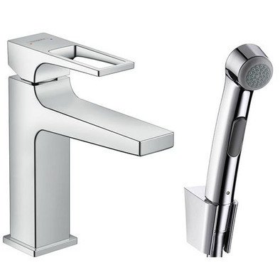 Смеситель Hansgrohe Metropol для раковины с гигиеническим душем