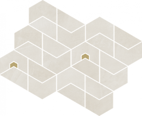Мозаика Континуум Полар Джуэл керамогранит 31.1х38.2 см матовая, серый 620110000179