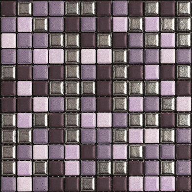 Мозаика Mix Standard Metropolitan 2 керамика 30х30 см Appiani матовая чип 25х25 мм, серый, сиреневый, фиолетовый XMBM 702