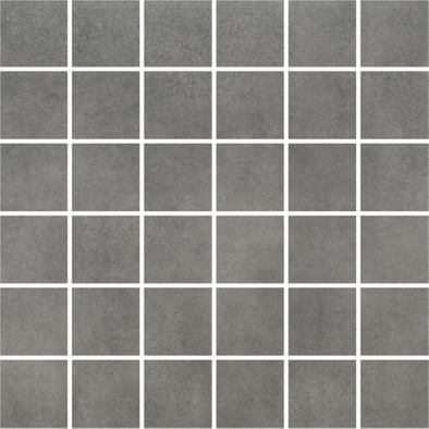 Мозаика Mosaic Concrete Graphite керамогранит 29.7х29.7 см матовая серая