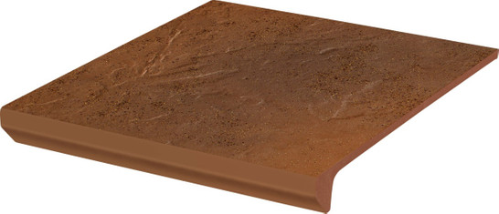 Ступень фронтальная Semir Beige Kapinos Stopnica Prosta 29.5х32.8 клинкер матовая Paradyz Ceramika