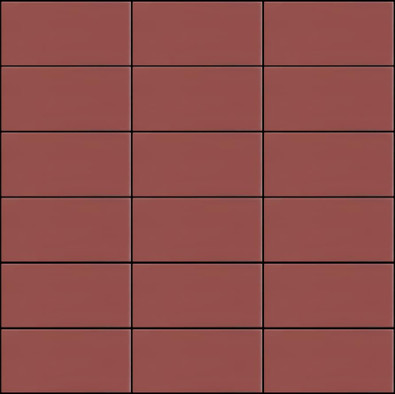Мозаика Seta Fuoco керамика 30х30 см Appiani матовая чип 50х100 мм, красный SET 2014