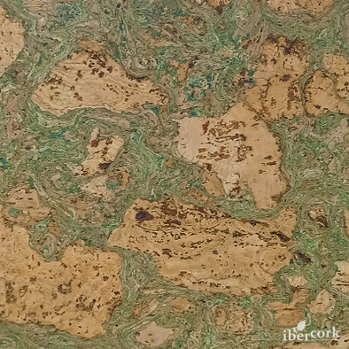 IberCork Леон верде 910x300 Пробковый замковый паркет EasyCork 23 класс uniclic