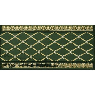 Бордюр Cenefa Delis Verde Botella Gold 20x10 глянцевая фото Бордюр Cenefa Delis Verde Botella Gold 20x10 глянцевая