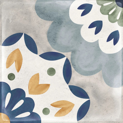 Керамогранит Veranda Alma 15х15 Nanda Tiles антискользящий (grip), матовый, рельефный (рустикальный) универсальная плитка 00000086189