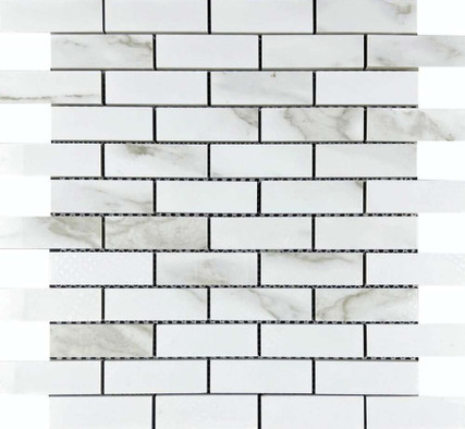 Мозаика Satuario Eva brick bone мм керамогранит 32.1x29.9 см полированная чип 23x70 мм, серый, белый фото Мозаика Satuario Eva brick bone мм керамогранит 32.1x29.9 см полированная чип 23x70 мм, серый, белый