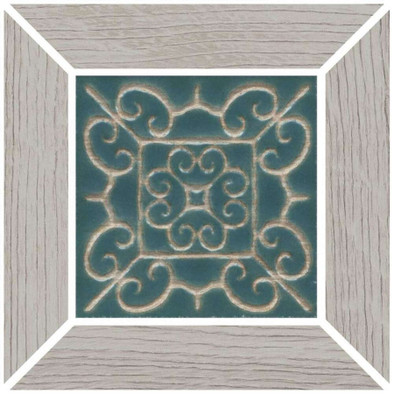 Декор ID151 Тровазо наборный серый светлый матовый 13x13 Kerama Marazzi керамогранит