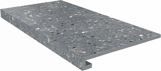 Ступень фронтальная SG632820R/GCF клееная Терраццо Серый Темный 33x60x0,9 керамогранит матовая Kerama Marazzi