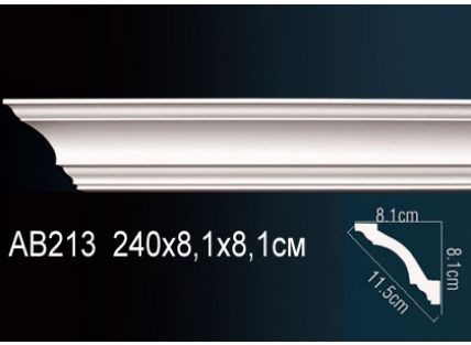 Перфект Карниз потолочный гладкий AB213F