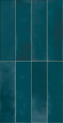 Декор Rinascente Fusion Cobalto Brick Aurea 7.5х30 Atlas Concorde керамогранит матовый 600010002454
