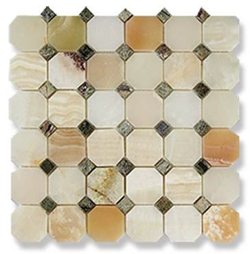 Мозаика Verde Onix + Rain Forest Green 1.5x1.5x1