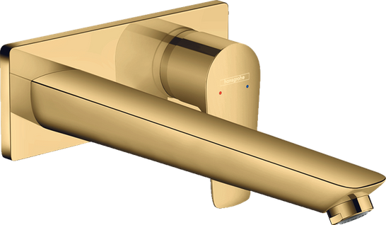 Смеситель Hansgrohe Talis E для раковины настенный (внешняя часть), золото