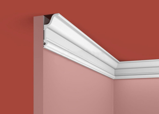 Cosca Потолочный Карниз KX046, 59х31, 2000 мм, Экополимер/18