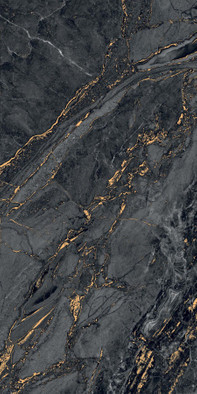 Керамогранит Thea Black Grit Granula 60x120 Realistik carving, лаппатированный (полуполированный) универсальная плитка 80117