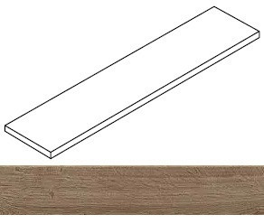 Ступень угловая Fusion Oak Rustic Scalino Ang. Sx 33x120 керамогранит матовая Atlas Concorde 620070003288