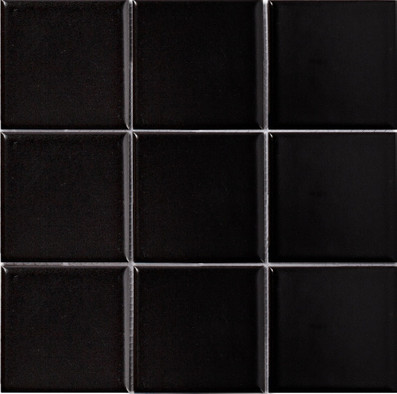 Мозаика Black Matt (MH80110) 30х30 керамогранит матовая чип 97х97 мм, черный С0005250