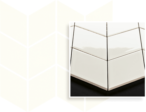 Мозаика Uniwersalna Mozaika Prasowana Bianco Paradyz Romb Braid керамика 20.5х23.8 см гладкая белый 5900144091849