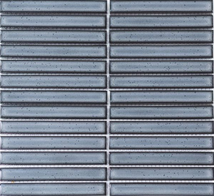 Мозаика PP20145-07 керамика 29.6х29.9 см глянцевая чип 20х145 мм, серый