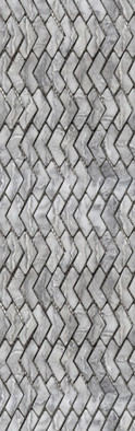 Мозаика HB.WG.CG.NT 295х288х6 Arch Skin матовая, серый