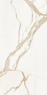 Керамогранит Calacatta Oro Lapp Rett 160х320 Ava Ceramica лаппатированный (полуполированный) универсальная плитка 163005