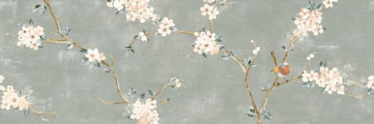 Декор RA1X Mixed Verde Decoro Fiori di Pesco B Rett. 40x120 Marazzi Ragno матовый керамический УТ-00026411