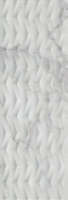 Настенная плитка Rlv Antea Blanco 40х120 Prissmacer глянцевая, рельефная (структурированная) керамическая 78803081