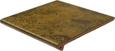 Ступень фронтальная Peld. Metalica Vulcano 33х33х3 клинкер