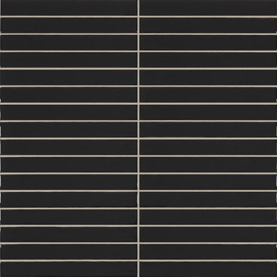 Настенная плитка Pencil Kromo Black 35х35 La Platera глянцевая керамическая 00-00048899