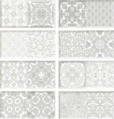 Декор Décor Victoria Mix 10x20 глянцевый керамический