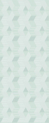 Декор Lounge Mint Geometria Azori 20.1х50.5 глянцевый керамический