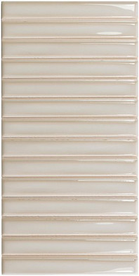 Настенная плитка Sb Deep White 12,5x25 Wow глянцевая, рельефная (структурированная) керамическая 128697