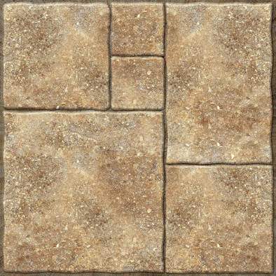 Керамогранит Роша Темно-кремовый 204 RsMT (Rosha Cream Dark 204 RsMT) 60х60 Mg Ceramic Бульвар матовый, рельефный (рустикальный) напольная плитка 527001