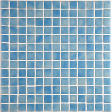 Мозаика Ezarri 2508-A стекло 31.3х49.5 см глянцевая чип 25х25 мм, синий