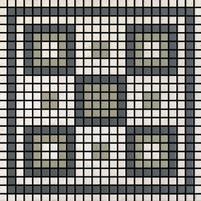 Мозаика Memoria Ombra MEMOI08 керамика 30х30 см Appiani матовая чип 12х12 мм, бежевый, зеленый, серый