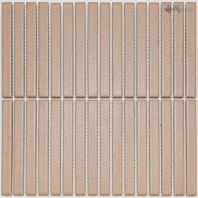 Мозаика NSmosaic PP15145-18 керамика матовая 29.7х29.7 см чип 15х145 мм, бежевый