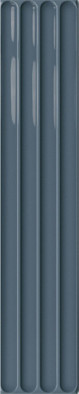 Настенная плитка Plinto In Blue Gloss 10.7х54.2 DNA Tiles глянцевая, рельефная (структурированная) керамическая 78803283