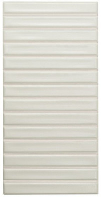 Настенная плитка Sb White Matt 12,5x25 Wow матовая, рельефная (структурированная) керамическая 128690