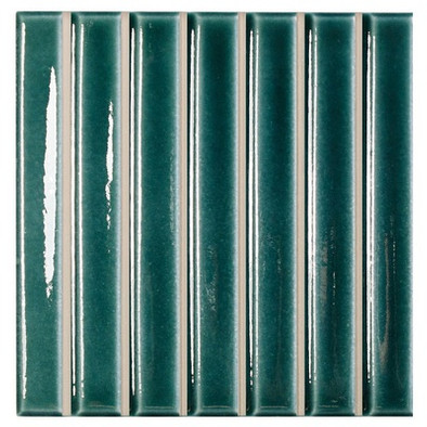 Керамогранит Sb Teal Gloss 11,6x11,6 Wow глянцевый, рельефный (рустикальный) настенный 130054