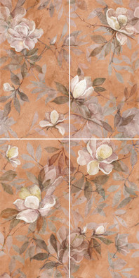 Панно VT/B413/4x/11037R Магнолия 2 матовый 60х120 из 4 частей (30х60) Kerama Marazzi керамическое