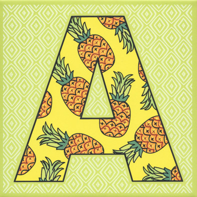 Декор HGD/A546/5110 Сад-огород "Ананас" матовый 20х20 Kerama Marazzi керамический