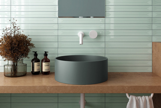 Настенная плитка Vitral Axis Olive 5x40 Equipe глянцевая керамическая 31157 фото Настенная плитка Vitral Axis Olive 5x40 Equipe глянцевая керамическая 31157