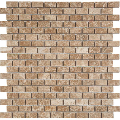 Мозаика SBW2308P камень 29x30.5 см полированная чип 15x15 мм, бежевый