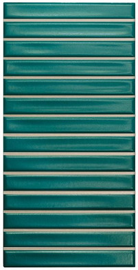 Настенная плитка Sb Teal Matt 12,5x25 Wow матовая, рельефная (структурированная) керамическая 128695
