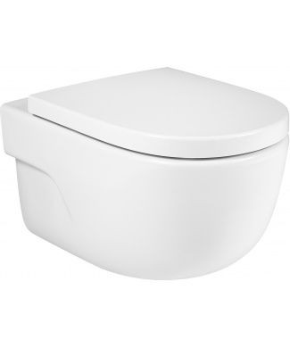 Унитаз подвесной Roca Meridian 734624L000 безободковый